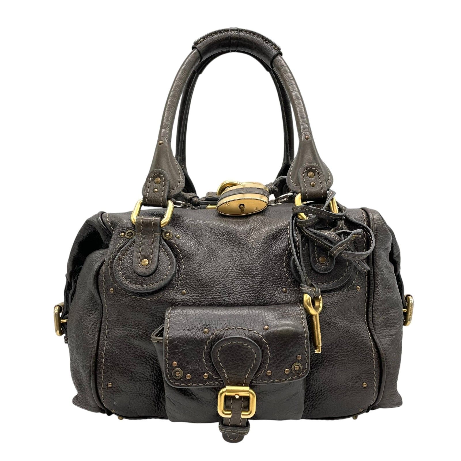 【美品】 クロエ パディントン ハンドバッグ ボストン 鍵 カデナ y2k 美品】 クロエ パディントン ハンドバッグ ボストン 鍵 カデナ