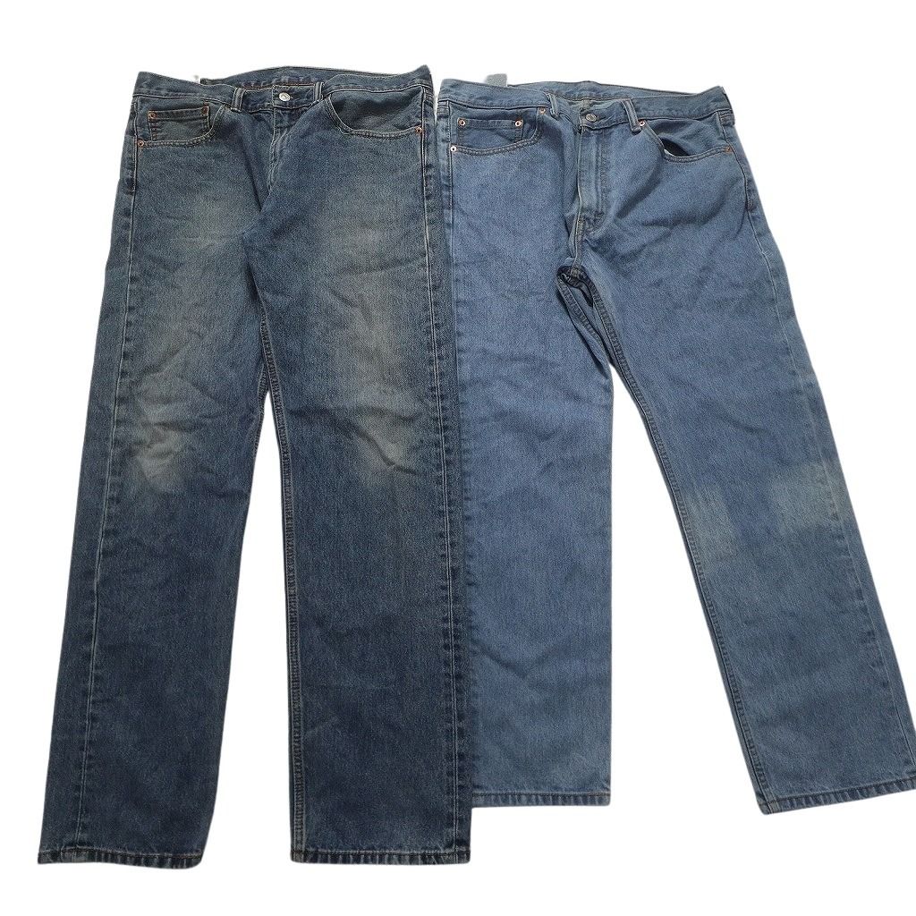 古着卸 リーバイス 505 デニム パンツ 6枚セット メンズ 36 フェード アメカジ 皮パッチ 古着 NC1635
