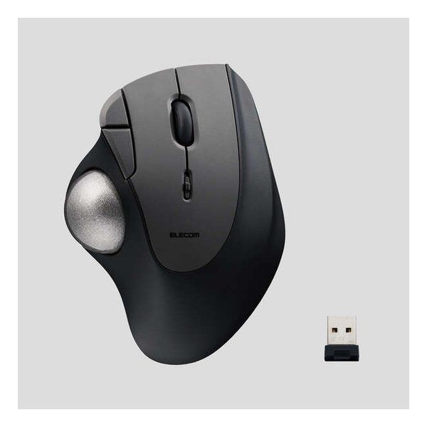 【新品･最短当日出荷】ELECOM  エレコム 2.4GHz無線トラックボール IST5ボタン 人工ルビーモデル ブラック M-IT10DRBK (2585802)