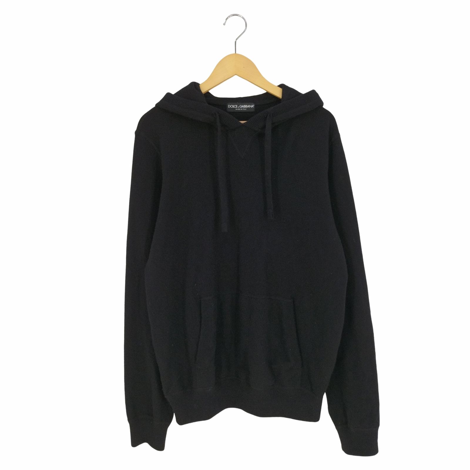 ドルチェアンドガッバーナ DOLCE&GABBANA イタリア製 Cashmere Pullover Hoodie カシミヤニットパーカー メンズ 52