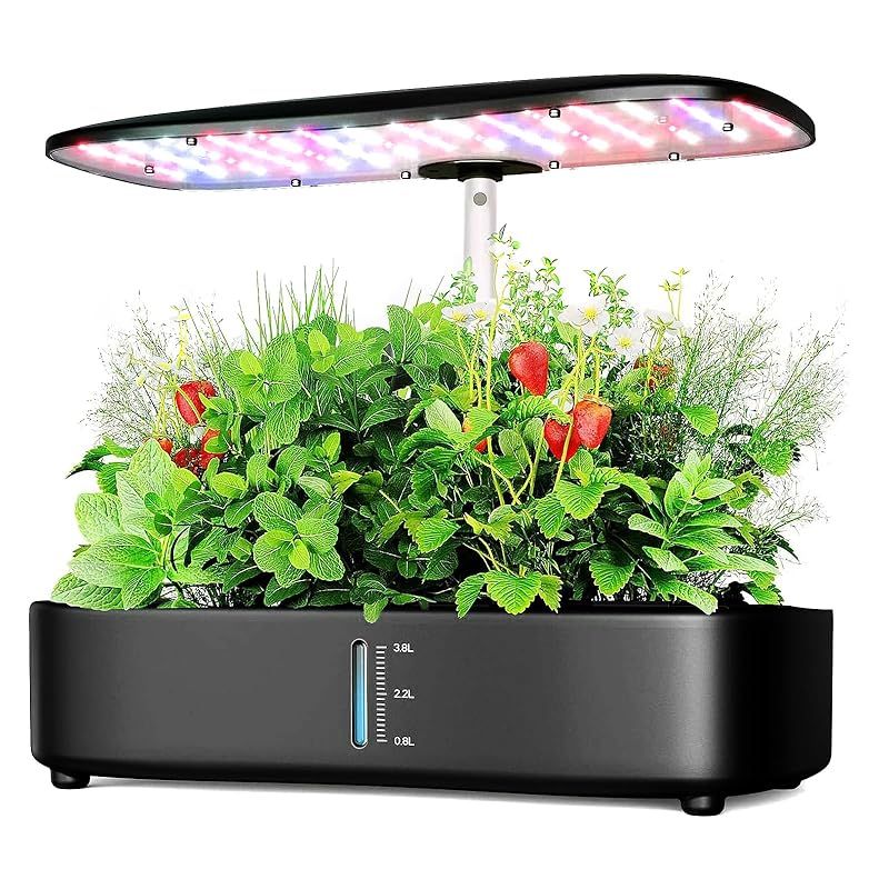 水耕栽培キット LED植物成長ライトと智能表示器を搭載し 簡単に操作できます 自動水循環システムとタイミング機能により 3つの栽培モードが提供され 12種類の植物を栽培できます 栽培キットの高さと照明亮度は 植物の生?期に応じて調整できます これにより 植 1