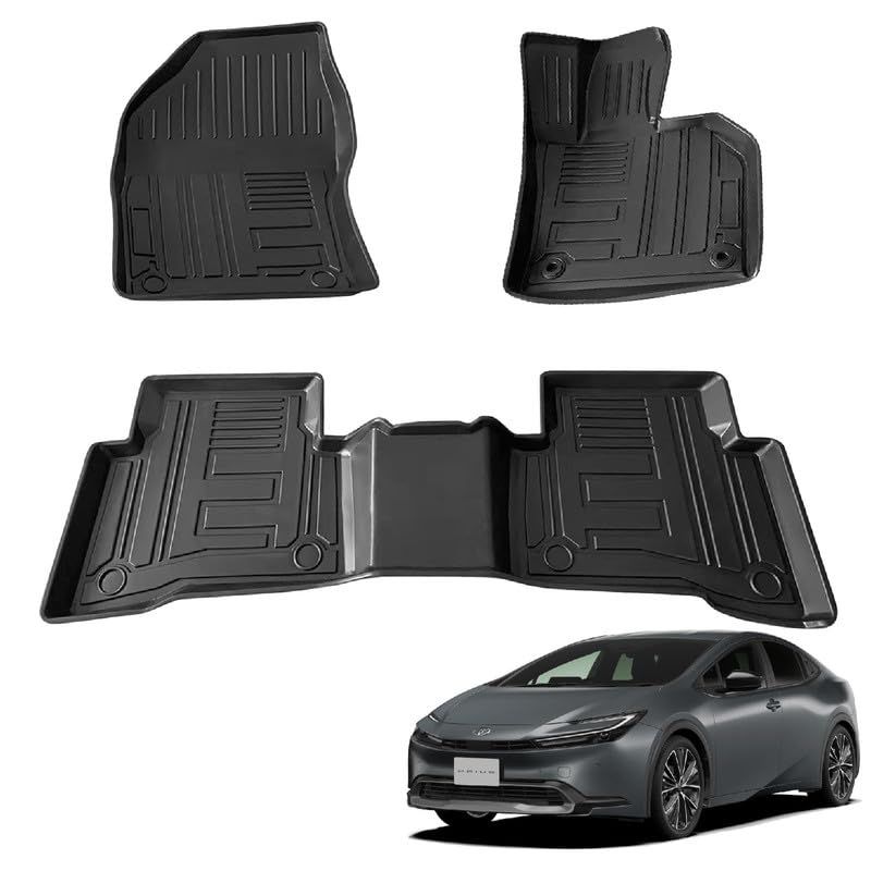 トヨタ 新型 プリウス 60系 5代目 3Dフロアマット プリウス60系 フロアマット PRIUS60 ZVW60/ZVW65/MXWH60/MXWH65 2023年1月?現行 TPE素材 防水仕様 耐汚れ 耐磨耗性 滑り防止 プリウス 60系 カスタムパ 0