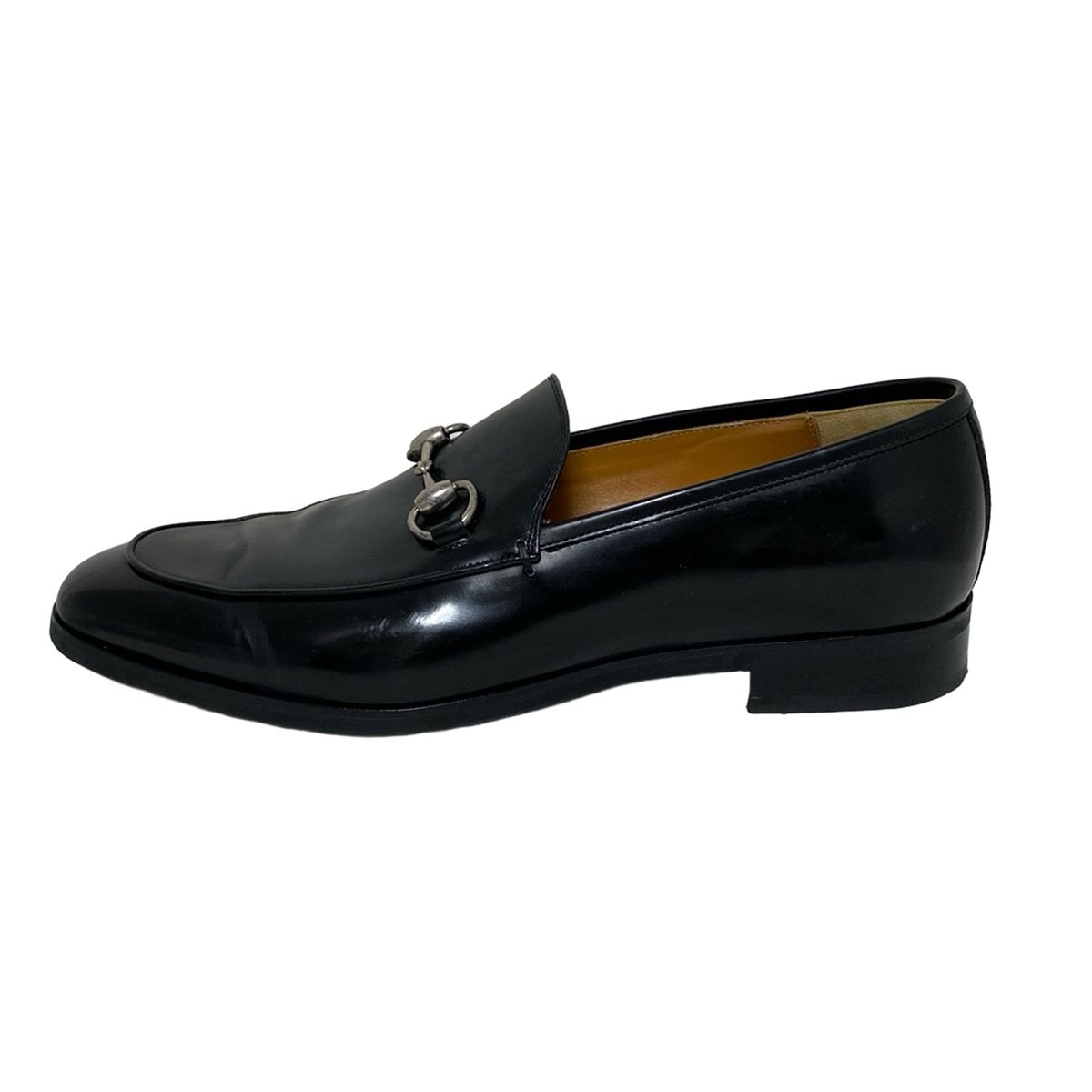 GUCCI(グッチ) ローファー 8 メンズ - 795116 黒 ホースビット