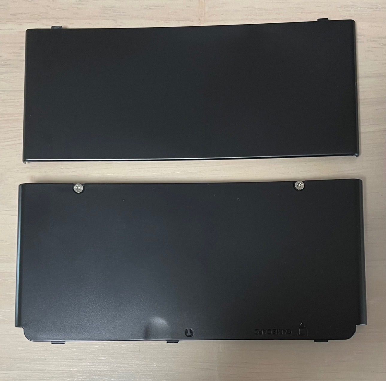 新品】Newニンテンドー3DS きせかえプレート 黒 ブラック 上下セット