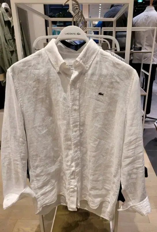 ラコステ レディース ベーシック リネンシャツ 34 44 55