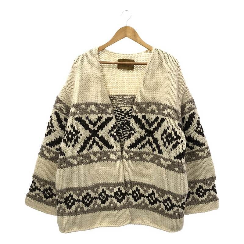 nowos カウチンニット 美品】 NOWOS / ノーウォス | ウール ノルディック柄 カウチン ニット