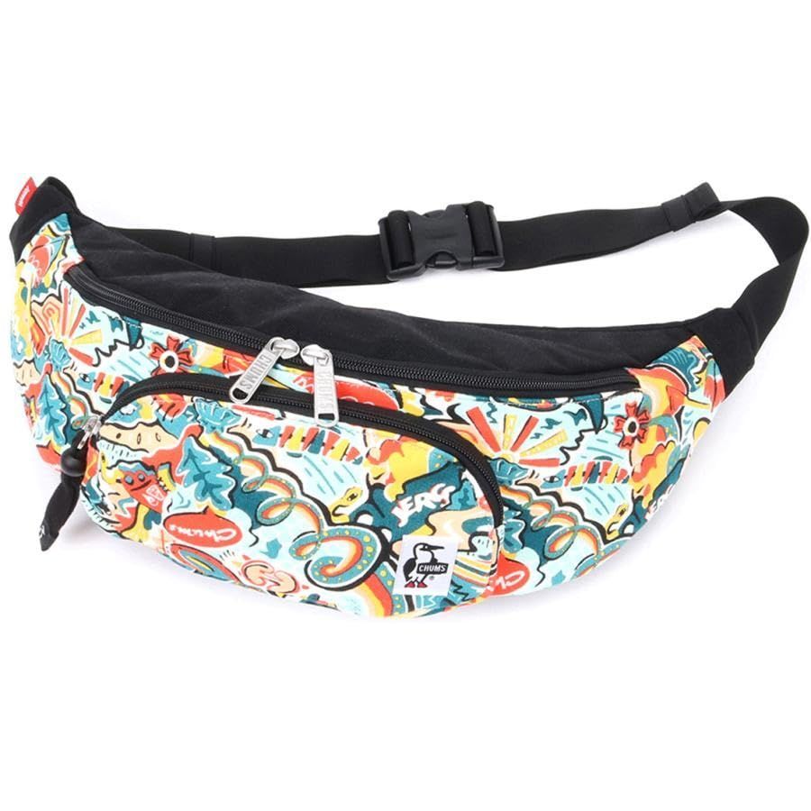 Color マルチカラー チャムス ショルダーバッグ Fanny Pack Sweat Nylon メンズ