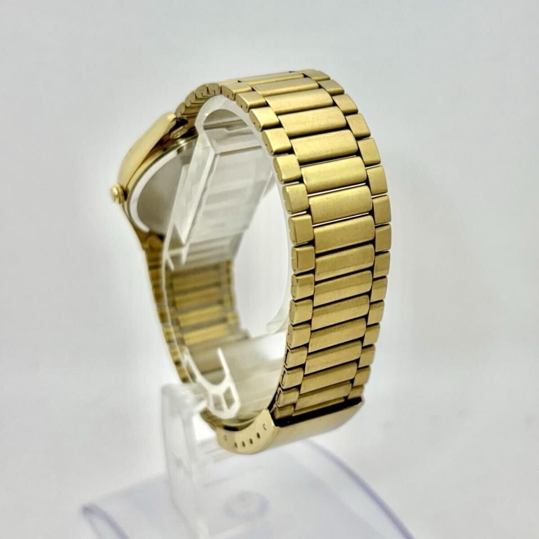 新品電池】 SEIKO セイコー メンズ 腕時計 ゴールド 純正ベルト