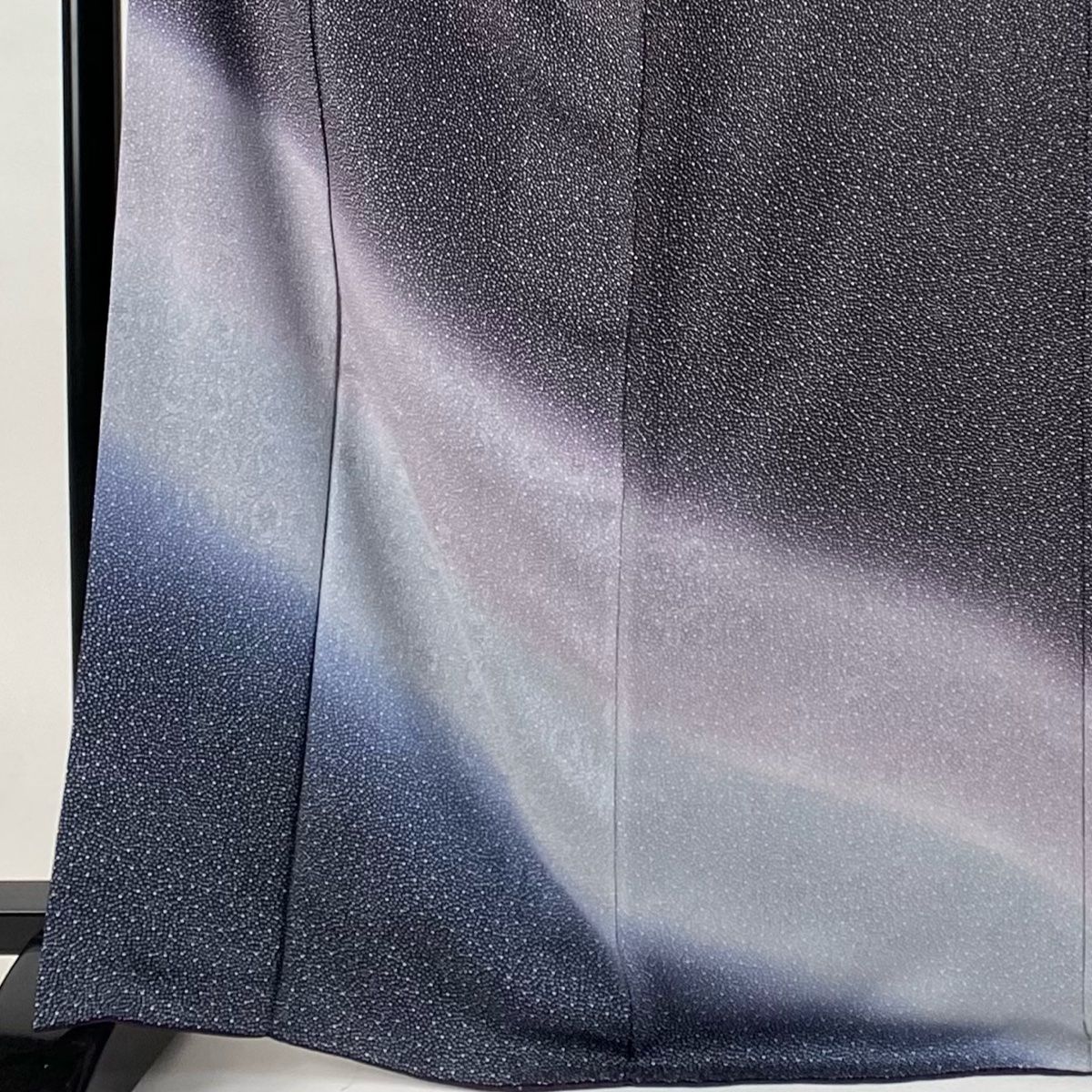 付下げ 身丈167.5cm 裄丈66cm M 袷 幾何学模様 地紋 染分け ぼかし