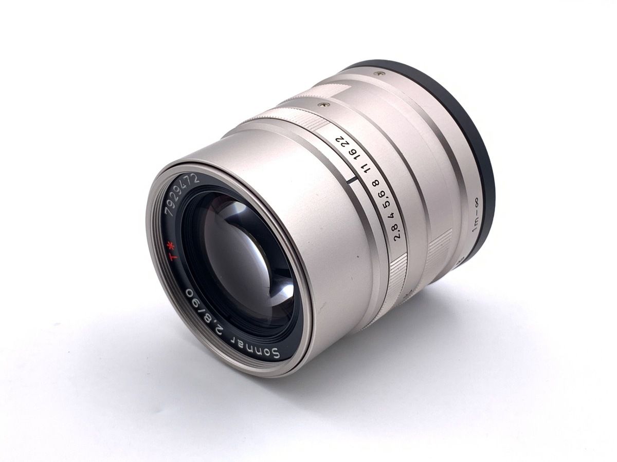  並品 コンタックス ゾナー T G 90 2 8 クローム レンズ(単焦点) カメラ