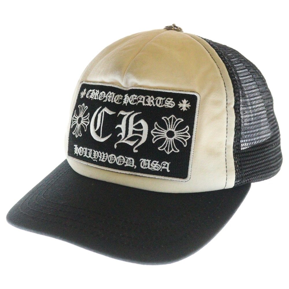 CHROME HEARTS (クロムハーツ) CH LOGO TRUCKER CAP CHロゴ刺繍