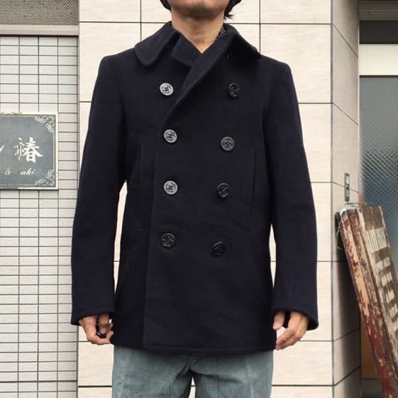 50s Vintage US Naval Clothing Factory Pea Coat US-34 ビンテージ ...