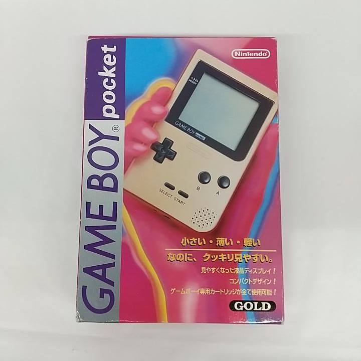 東店24-2167-2509 店舗併売 Nintendo ゲームボーイポケット ゴールド 動作 済み 完品 塗装ハゲあり