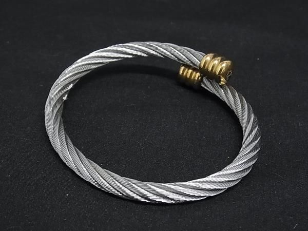 PHILIPPE CHARRIOL ワイヤーブレスレット美品 □美品□ PHILIPPE CHARRIOL フィリップシャリオール ワイヤー