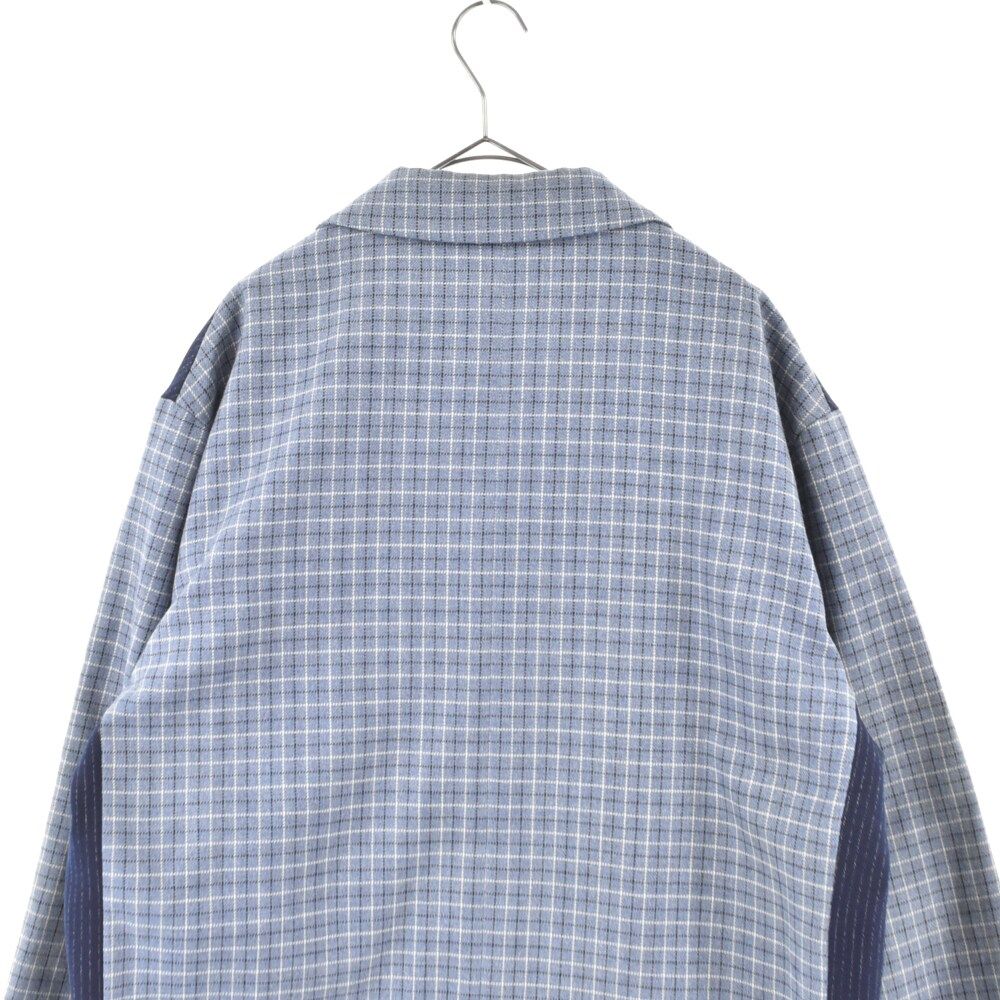 MARNI（マルニ）22SS ストライプ切り替え チェックテーラードジャケット