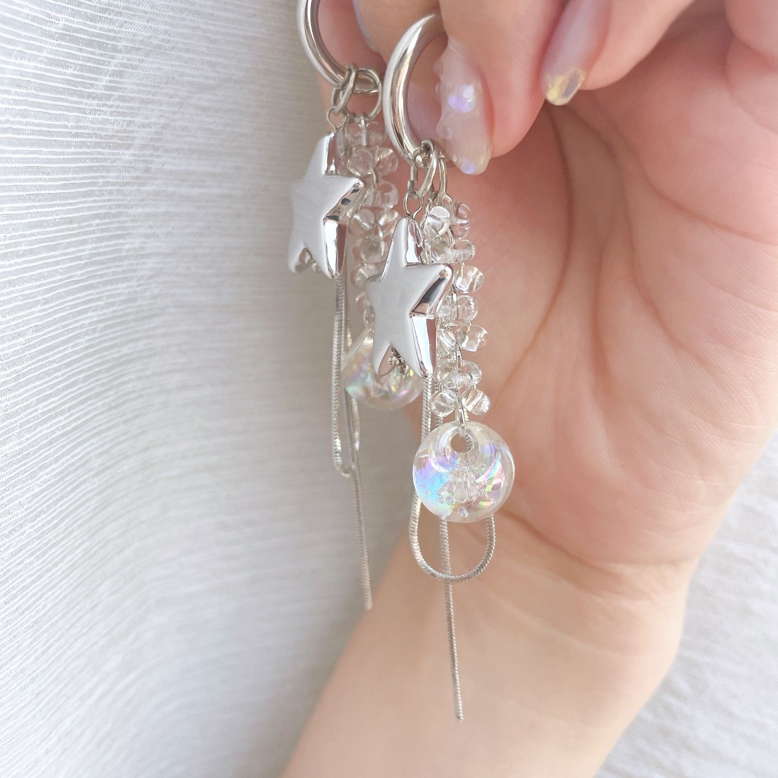 ラブリーハンドメイドピアス(イヤリング)no.415 ハンドメイド