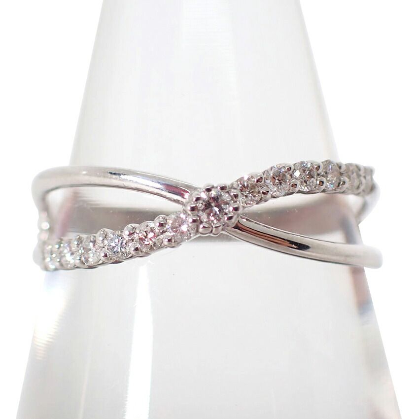 K18WG ダイヤモンド/0.17ct/リング /11号/g427-49 - メルカリ 