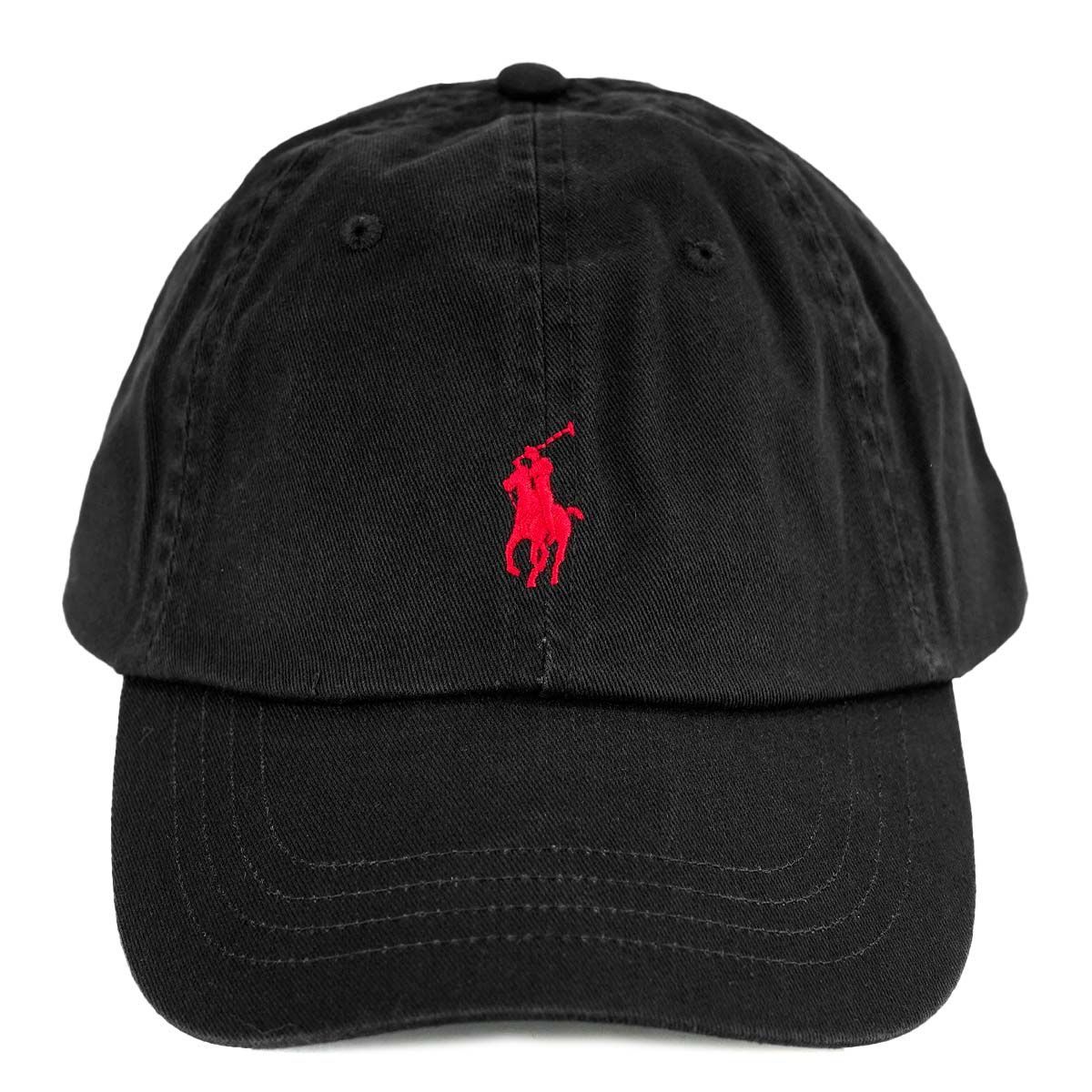 Polo Ralph Lauren ポロラルフローレン ベースボールキャップ 710548524 Cotton Chino Baseball Cap 帽子 メンズ レディース 012 POLO BLACK| RL 2000 RED ブラック