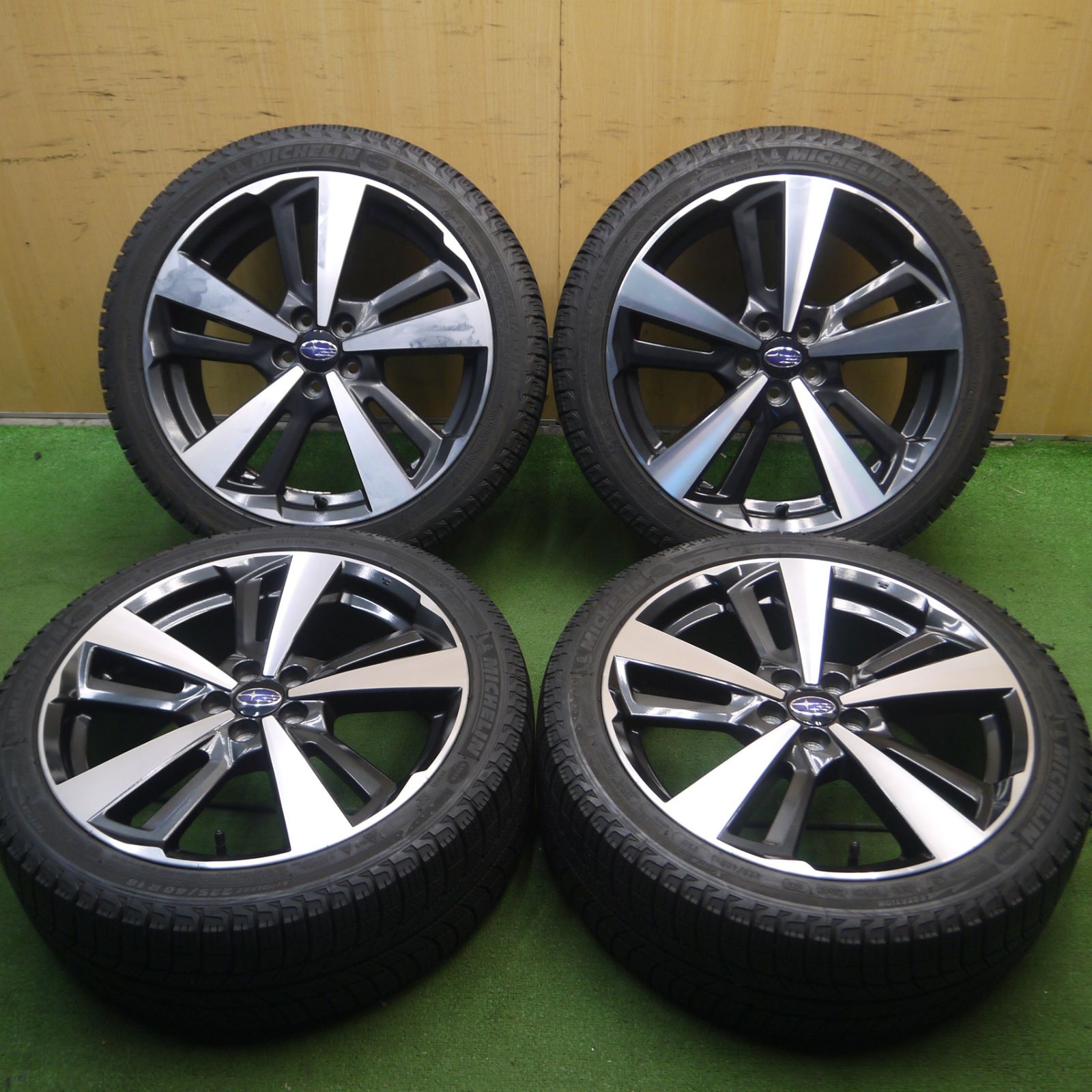 送料無料* バリ溝！キレイ！9.5分☆スバル インプレッサ G4 純正 225/40R18 ミシュラン X-ICE XI3 18インチ  PCD100/5H☆4022006Hス - メルカリ