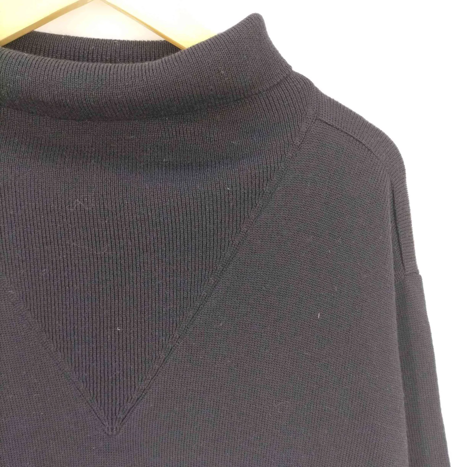 イッセイミヤケ ISSEY MIYAKE 80S 筆タグ 前Vステッチ タートルネック 