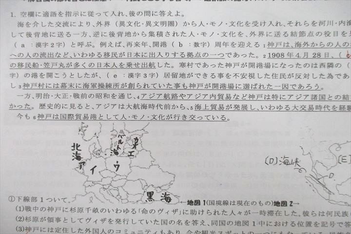 VC27-030 六甲学院高校 76期生 高1〜3 世界史 授業プリント大量セット