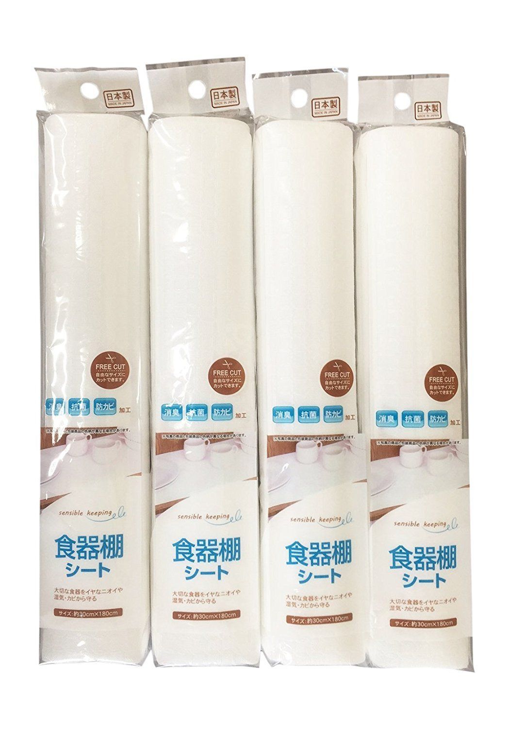 白 セット 約30 cm×180 cm 食器棚シート プラス ワン