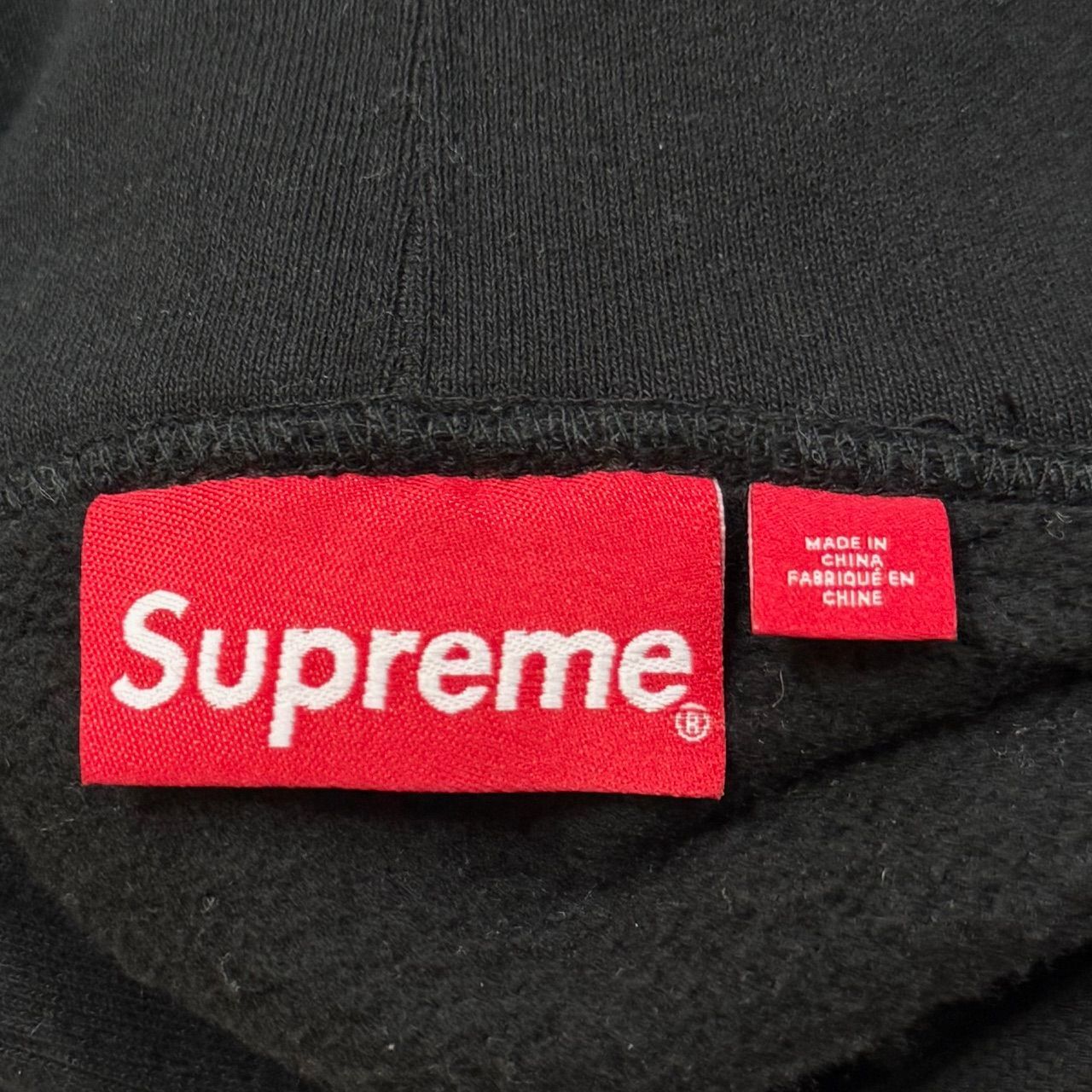 Supreme 23AW COLLEGIATE PATCHWORK LEATHER HOODED SWEATSHIRT 
