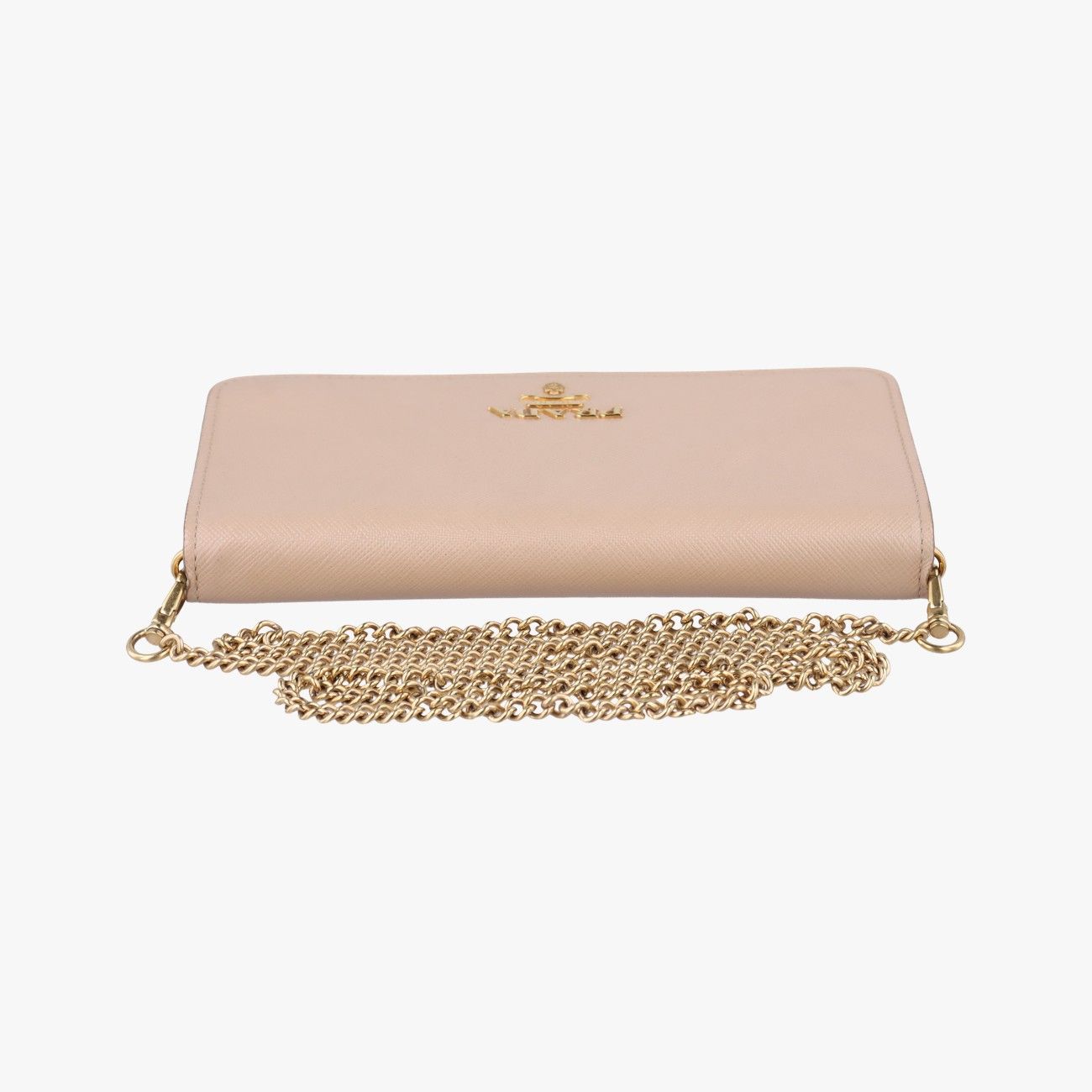 プラダPradaヴィテッロディアノベージュサフィアーノレザー1DH04485