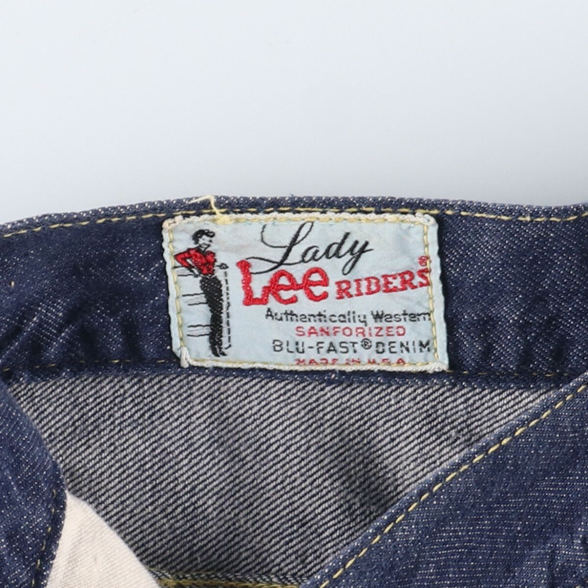 USA古着 60s～70s USA製 Lee BLU-FAS デニムパンツ 濃紺 パンツ