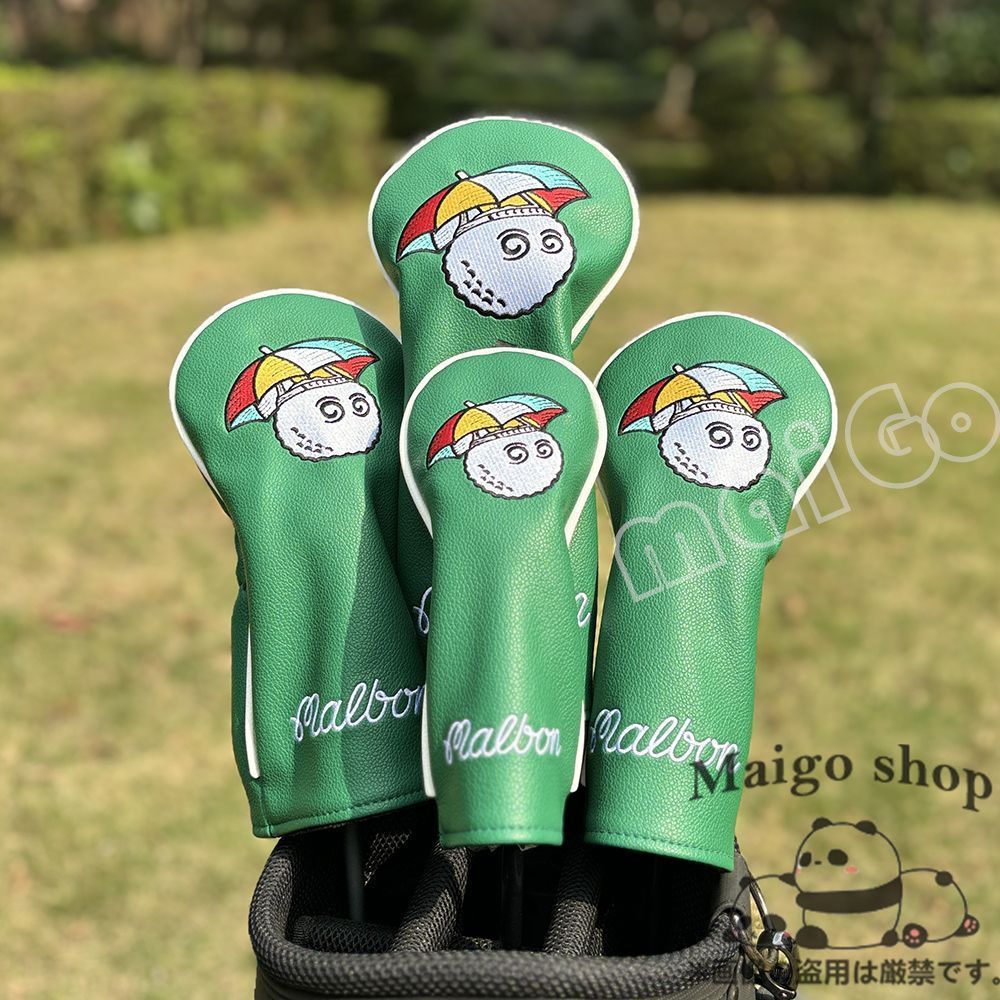 マルボンゴルフ ヘッドカバー 4点セット malbon人気 マルボンゴルフ