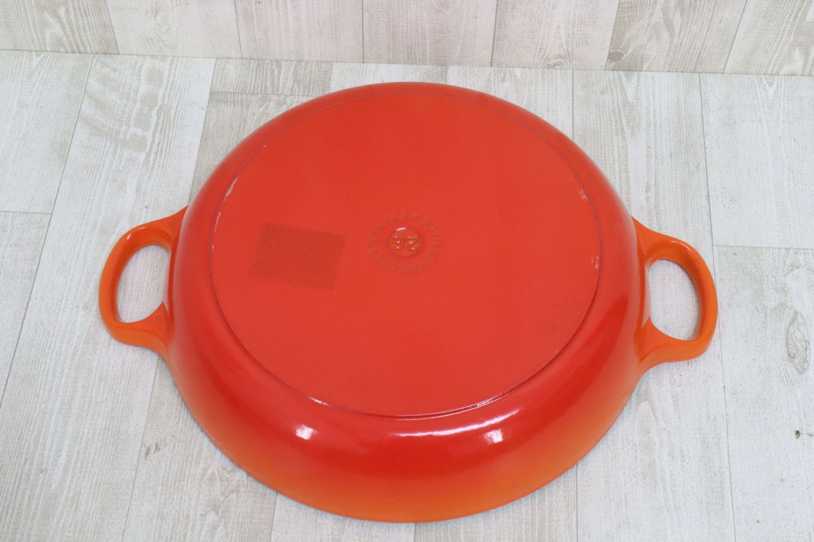 LE CREUSET ビュッフェ キャセロール　26cm オレンジ　パエリア鍋 ビュッフェ・キャセロール 26cm オレンジ (ブラックツマミ