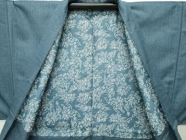 平和屋本店□極上 男性 紬 アンサンブル 120亀甲 逸品 CZAA2538s5