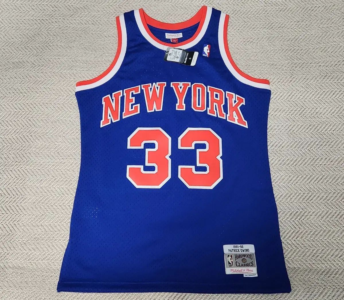 HOT，定番 M Mitchellandness（ミッチェルアンドネス） ニューヨークニックス パトリックユーイング nba Swingman（スウィングマン） バスケットボールジャージ その他