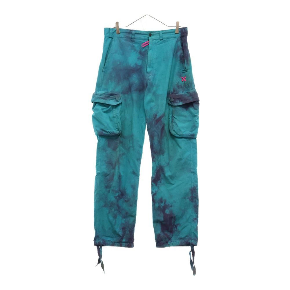 OFF-WHITE オフホワイト Tie-dye Cargo Pants タイダイ カーゴ パンツ ブルー OMCF012R20A66001