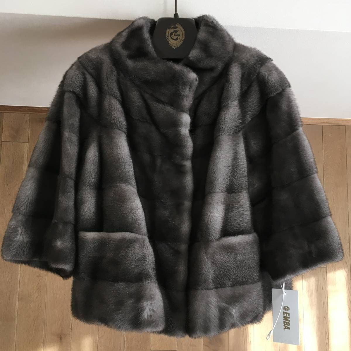 新品 EMBA エンバ ミンクファー ブルーアイリス ミンク コートF - メルカリ