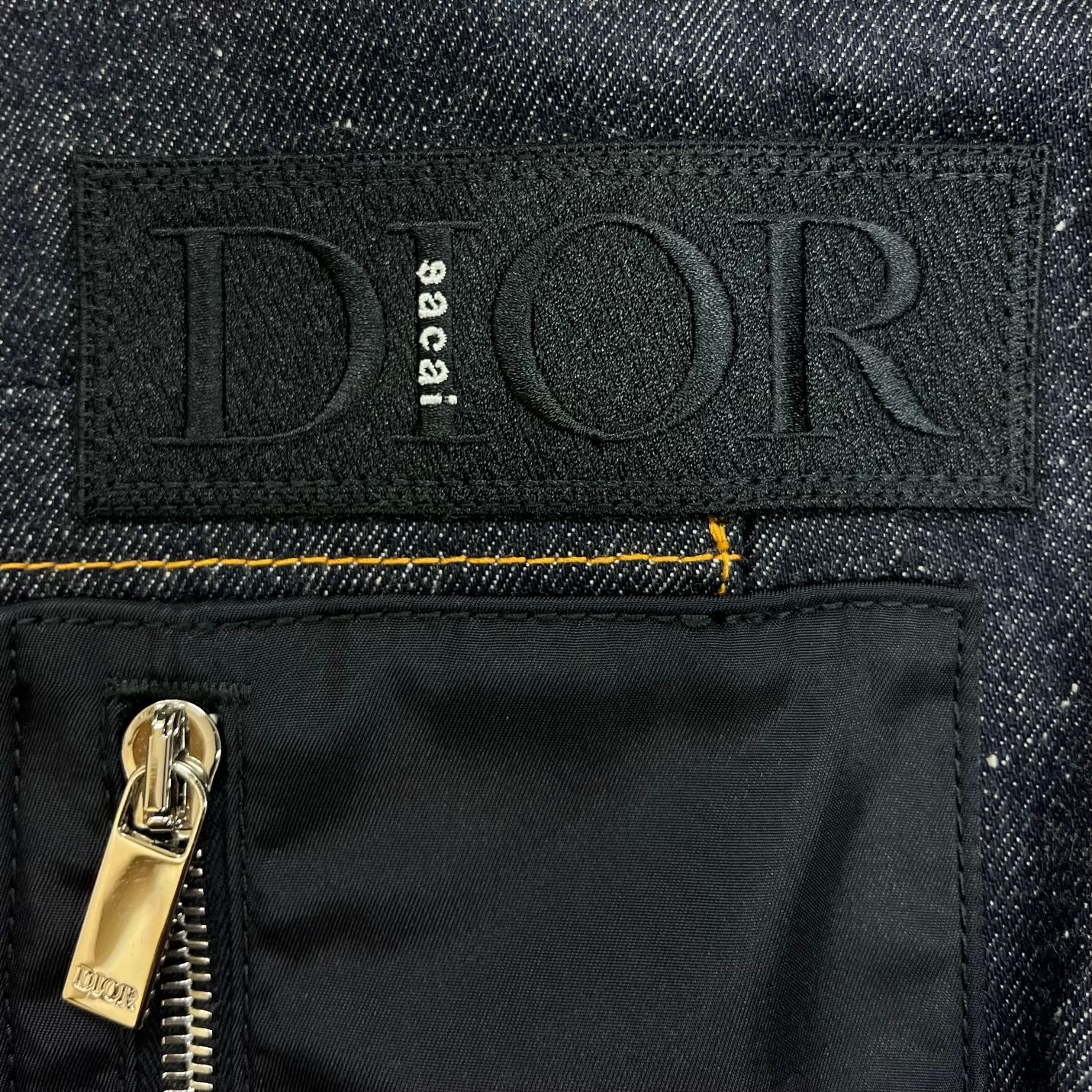 国内正規 未使用品 DIOR SACAI 21AW コラボ デニム ジャケット