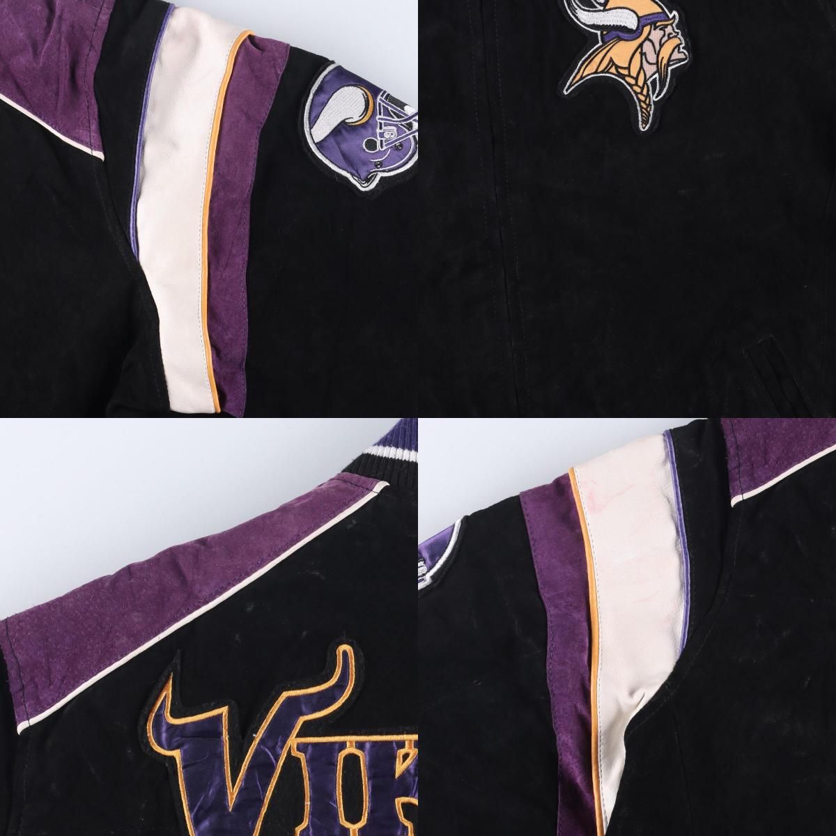古着 NFL MINNESOTA VIKINGS ミネソタバイキングス オールスエード 