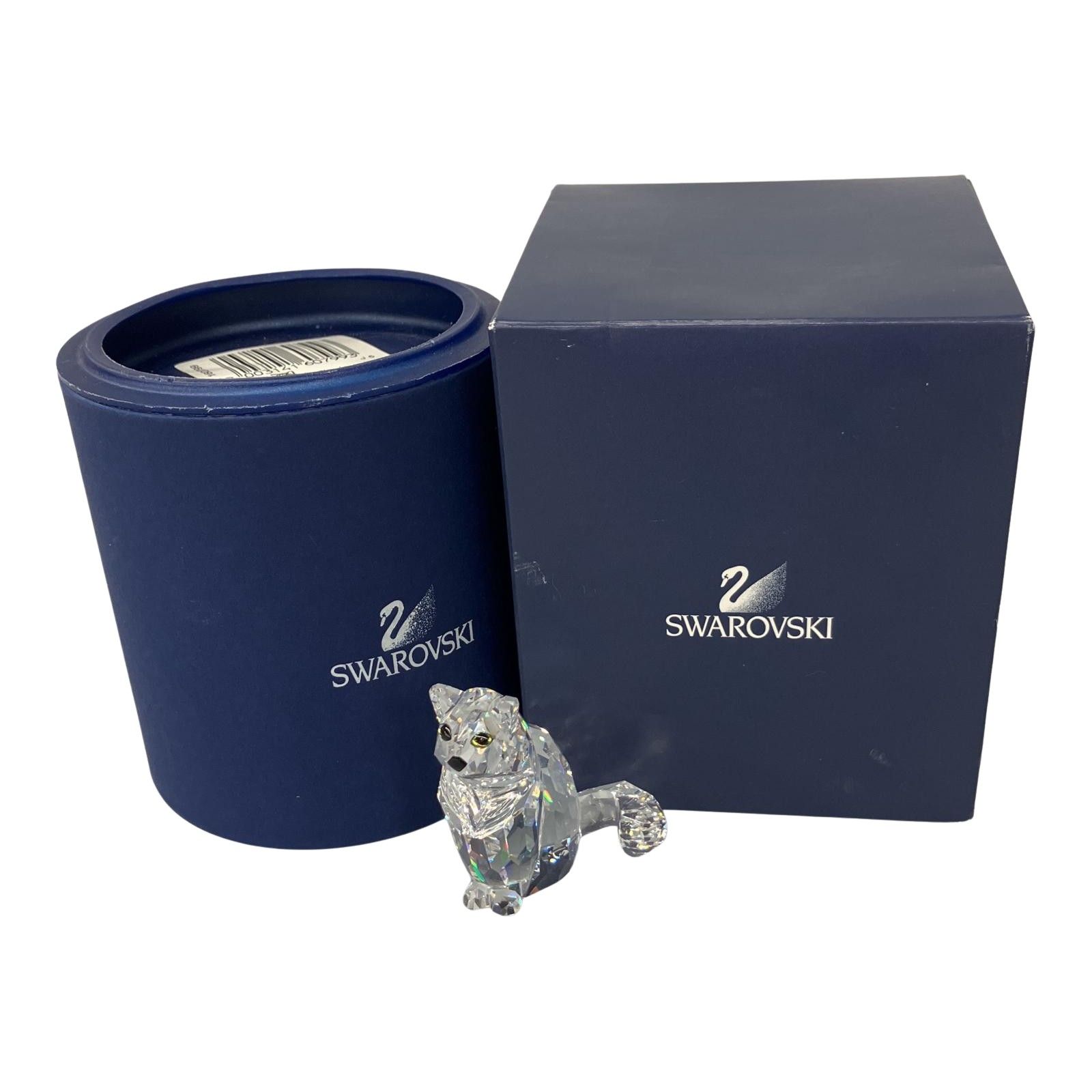 △△SWAROVSKI スワロフスキー おすわり猫 7634046000