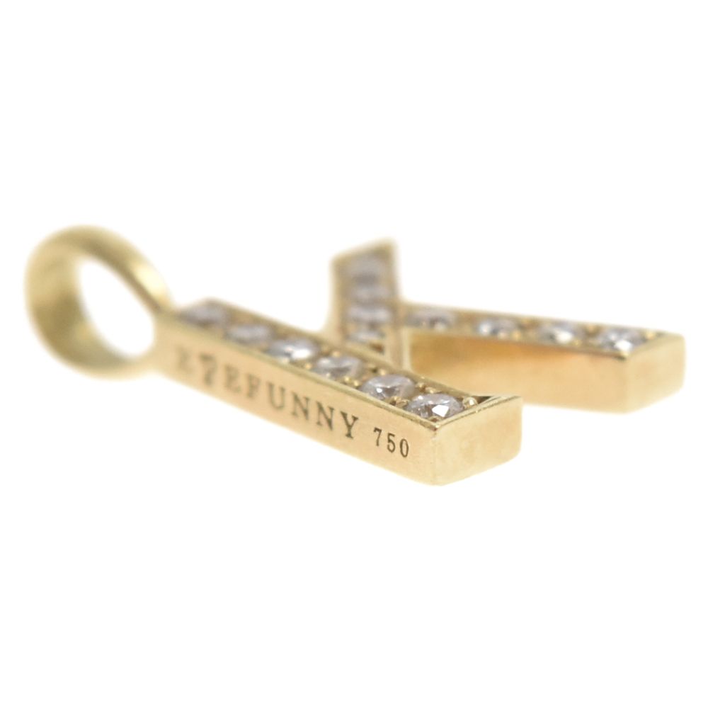 EYEFUNNY (アイファニー) 18KYG イニシャル K ネックレス ペンダント