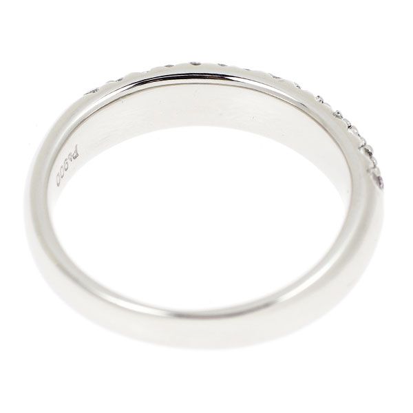 希少 Pt900 天然ピンク/カラーレス ダイヤモンド リング 0.08ct D0  