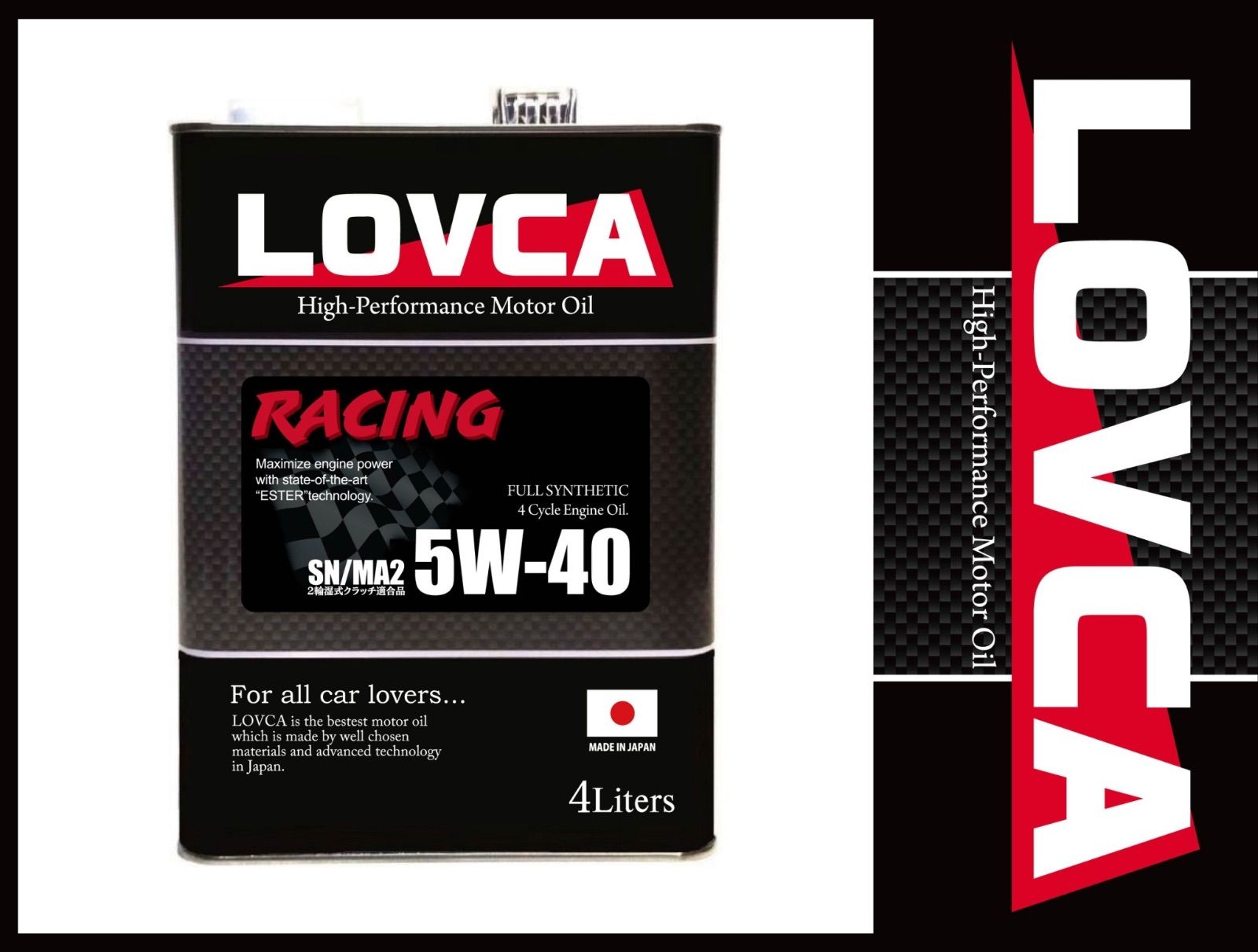 送料無料☆LOVCA RACING 5W-40/4L☆日本製 100%化学合成 - メルカリ