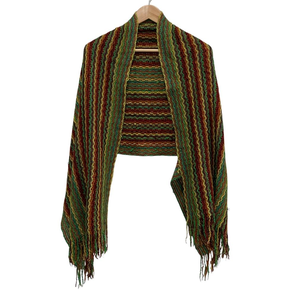 美品 MISSONI ミッソーニ マルチボーダー柄 モヘヤブレンド
