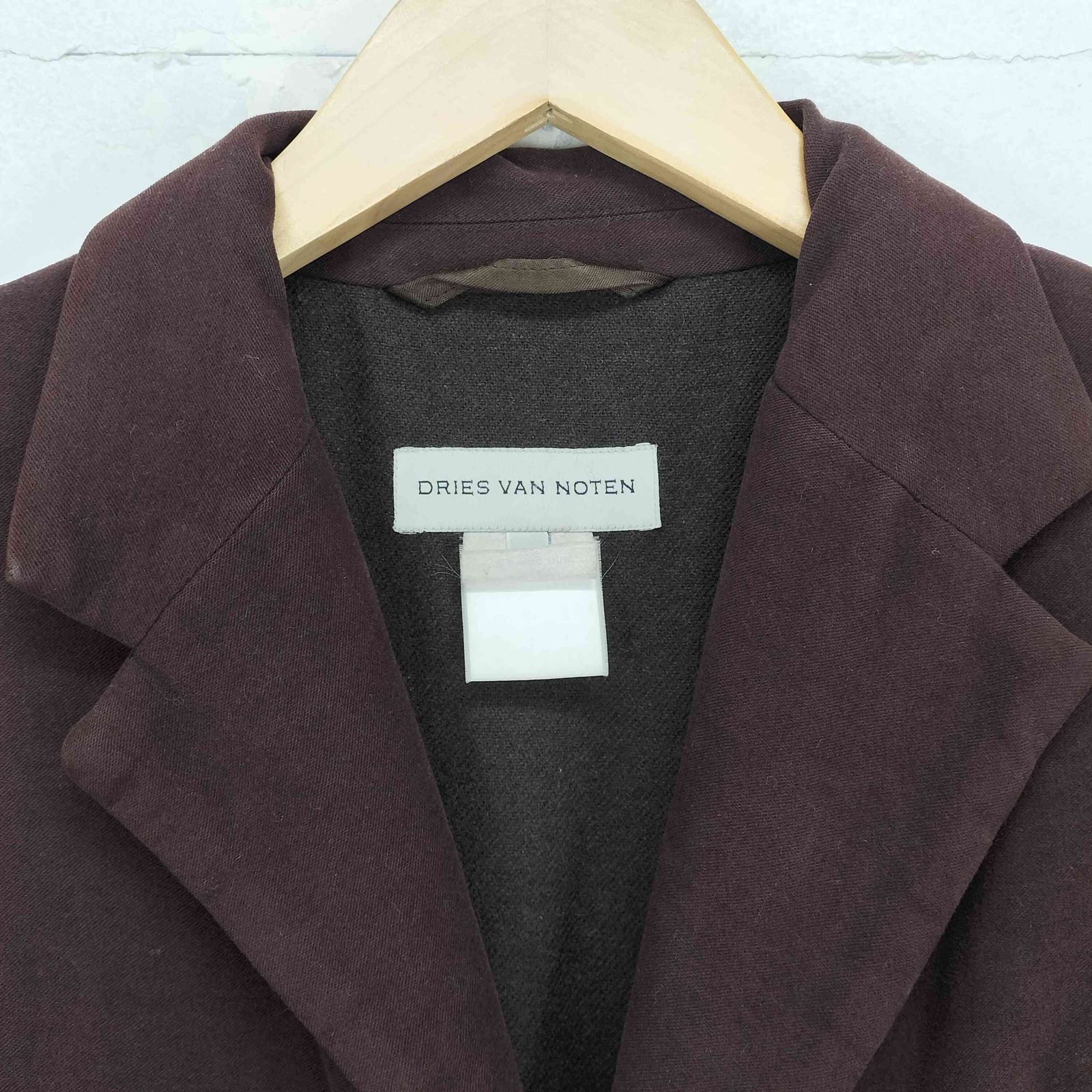 ライカ期 DRIES VAN NOTEN チェスターコート ドリスヴァンノッテン DRIES VAN NOTEN 00S ライカ期 裏地ウール