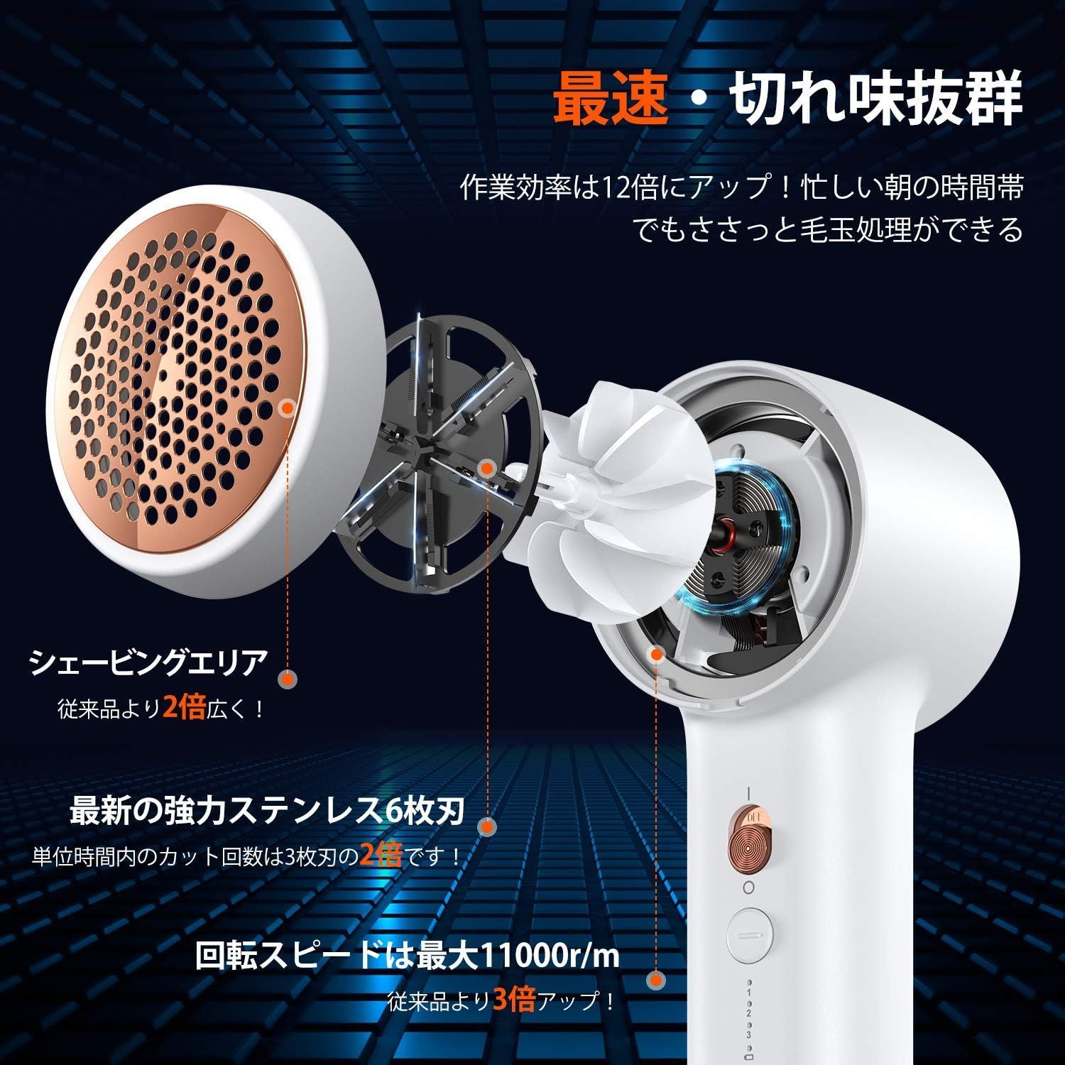 らく電ショップ限定】【2024 TORRAS 毛玉取り器アダプタセット】けだま