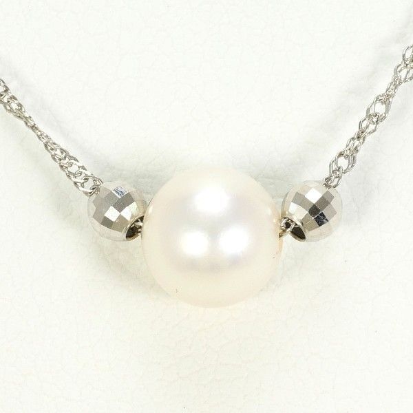 PT850 ネックレス NECKLACE パール 真珠 総重量約1.7g 約40cm