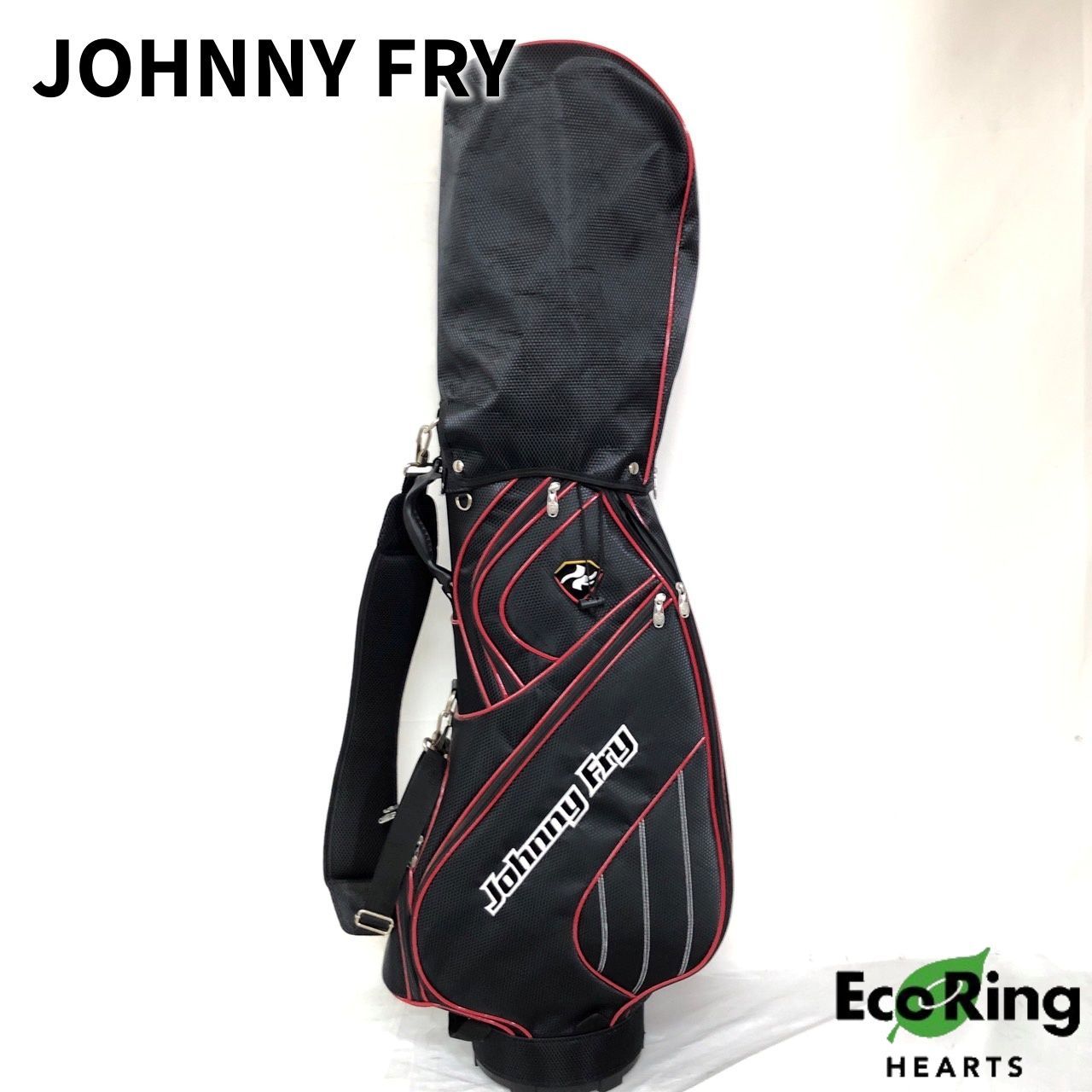 Johnny Fry ゴルフバッグ キャディバッグ ブラック JOHNNY FRY ジョニーフライ キャディバック ブラック ゴルフバッグ