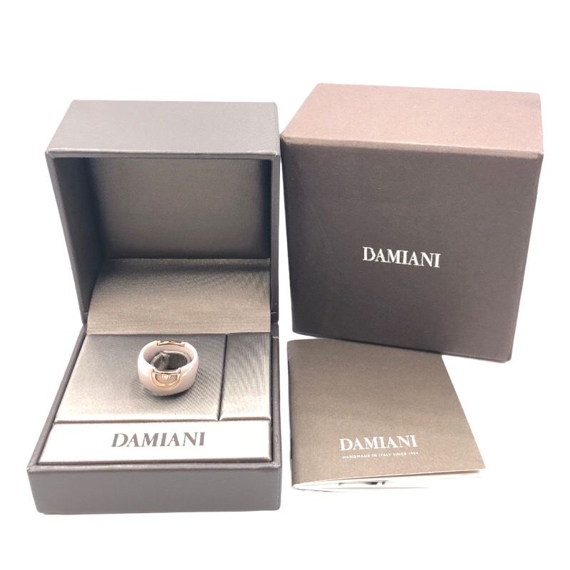 ダミアーニ DAMIANI Dアイコン 1Pダイヤリング カプチーノ セラミック