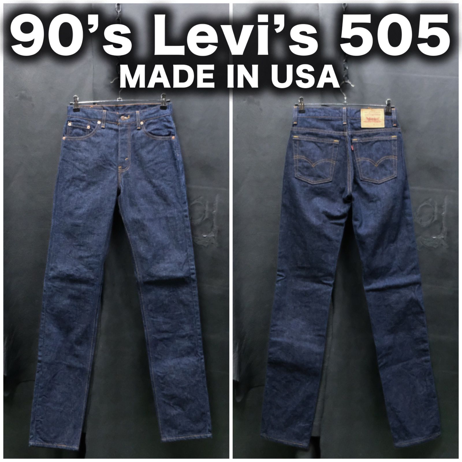 90's 米国製 Levi's 505 W29/74cm 96年製 イレギュラー品 デッド