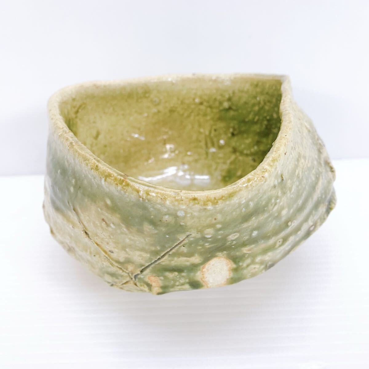 人気実力 最上位作　鯉江 良二　オリベ　茶碗　織部 酒器 茶道具　 陶器　骨董品 人気実力 最上位作 鯉江 良二 オリベ 茶碗 織部 酒器 茶道具