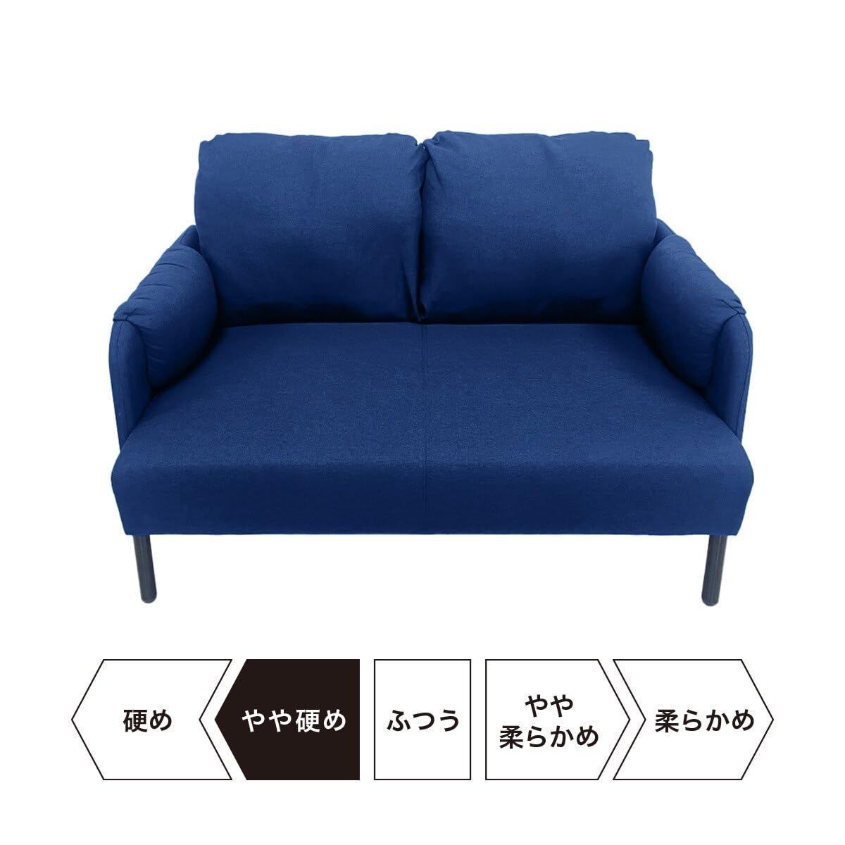 ニトリ　コンパクトソファ　ファブリックソファ（青） Amazon｜ニトリ 一人暮らしに最適 コンパクトソファ 15120